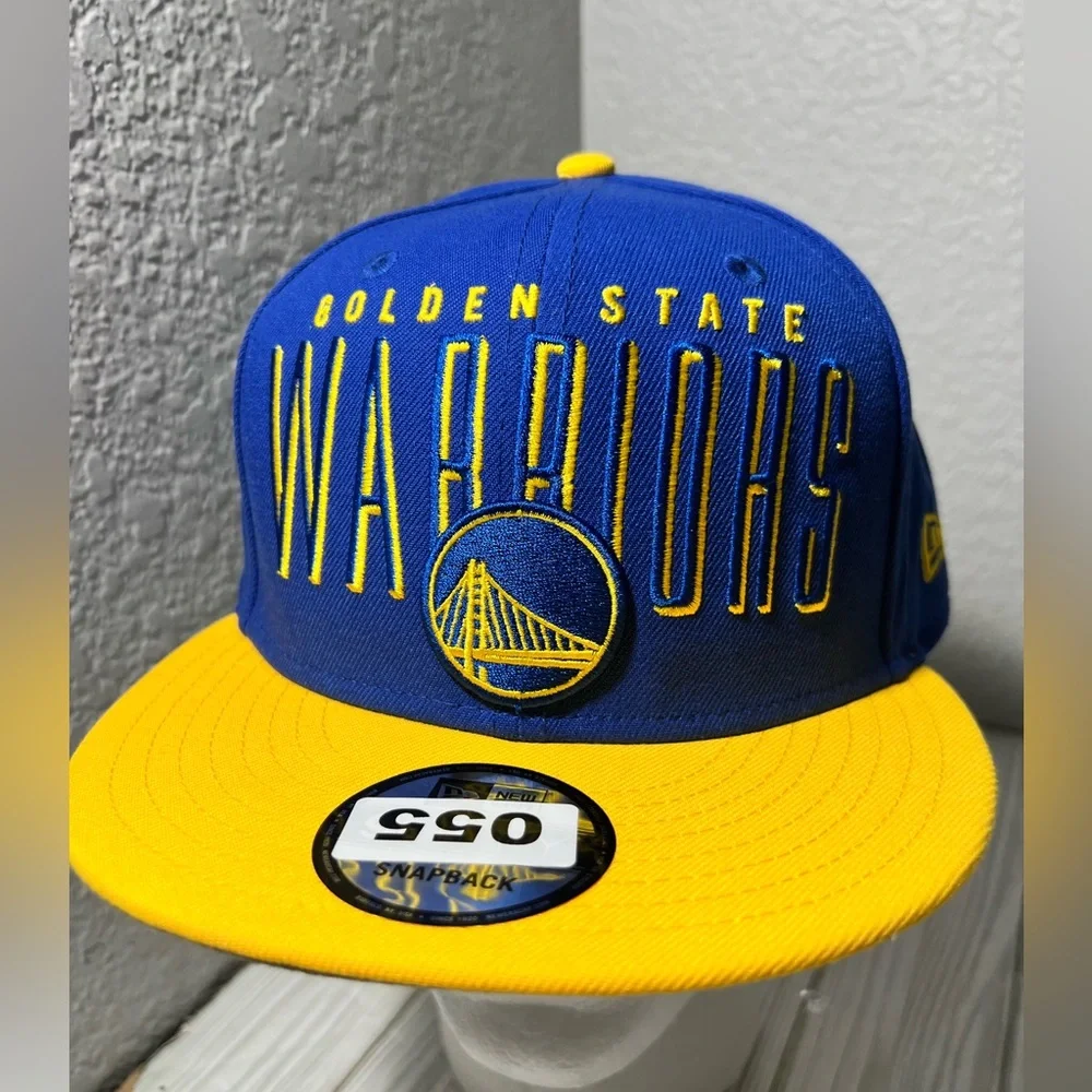 New Era Adult Golden State Warriors 9FIFTY Adjustable Snapback Hat one size blue